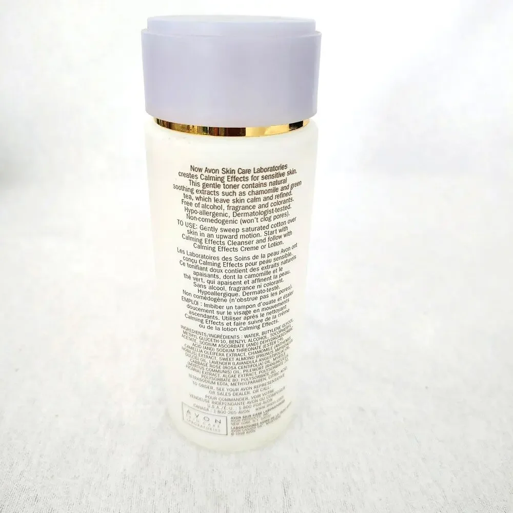 Avon Calming Effects Sensitive Skin Toner 6.7 oz. Chamomile Green Tea